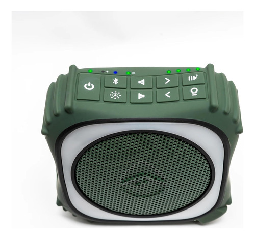 Altavoz Portátil Bluetooth Ecoxgear Ecoedge Pro Led, Verde