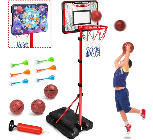 Meland Kids Basketball Hoop - Altura Ajustable 2.9ft-6.2ft T