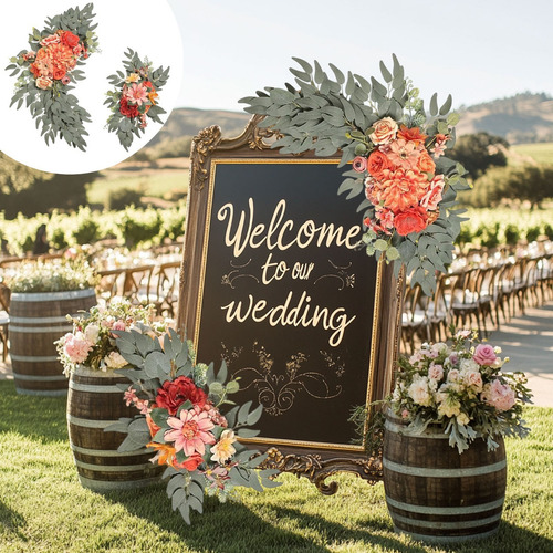 Mesa De Boda De Gama Alta Con Diseño De Ramo Simulado En V,