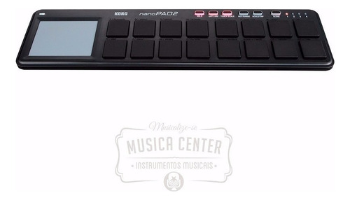 Controlador USB Midi con 16 almohadillas Korg Nanopad 2 negro
