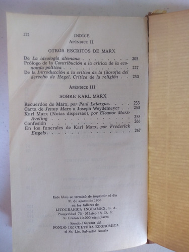 Marx Y Su Concepto De Hombre: Manuscritos Econ Filosó Marx (Usado)