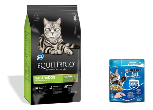 Alimento Equilibrio Gato Castrado 7,5 Kg + Regalo + Envio!