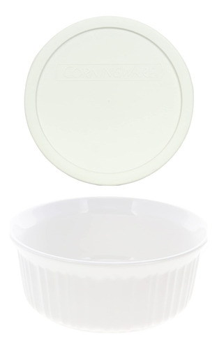 Cazuela Redonda Blanca Francesa Corningware Fs5 De 1.5 Cuart