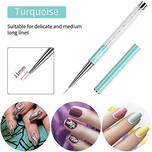 Escarabajos Nail Art Liner Brushes Uv Gel Painting Acrilico