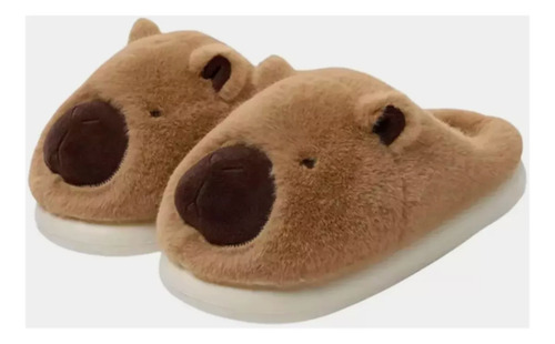 Pantuflas Capibara Niños Felpa Suave Cómodo Invierno 22-35