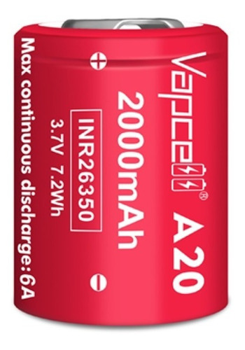 Bateria 26350 Vapcell A20 2000mah 6a