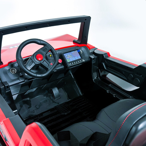 Carrinho Eletrico Infantil 4x4 Buggy Clash 2 Assentos 24v Cor Vermelho