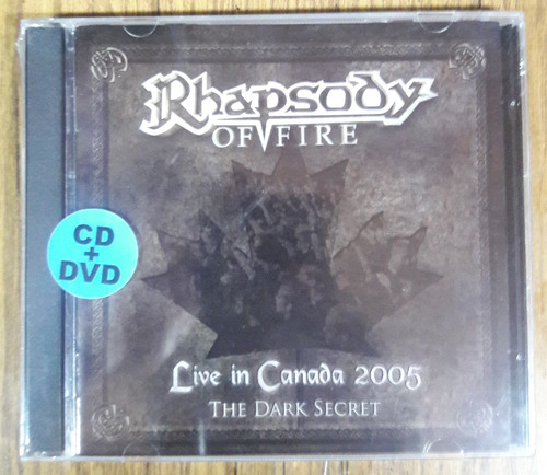 Rhapsody Of Fire Live In Canada 2005 Cd + Dvd