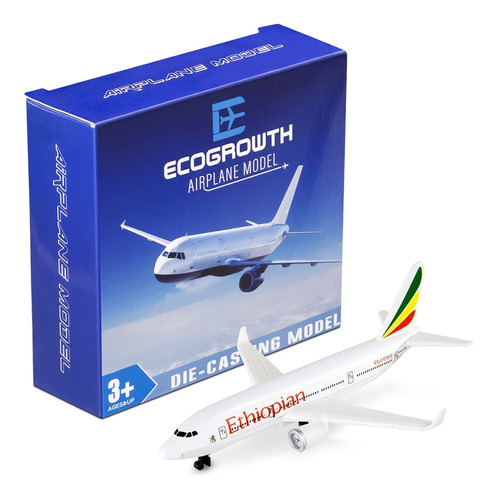 Ecogrowth Modelo Avion Etiopia Juguete Fundido Presion Para