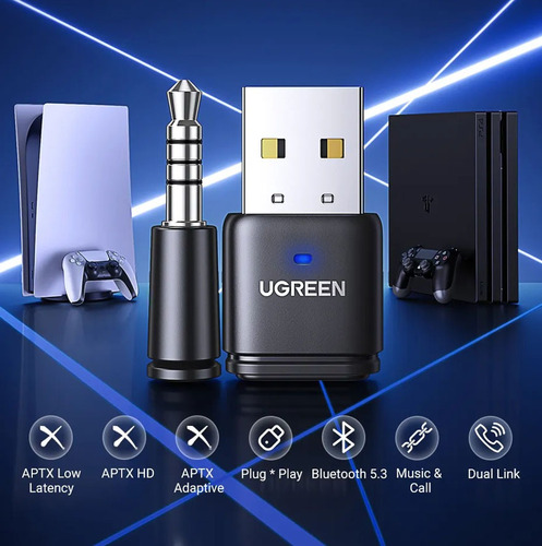 Tx Bluetooth Usb 5.3 Stereo Transmisor Audio Ps5 Aptx Laptop