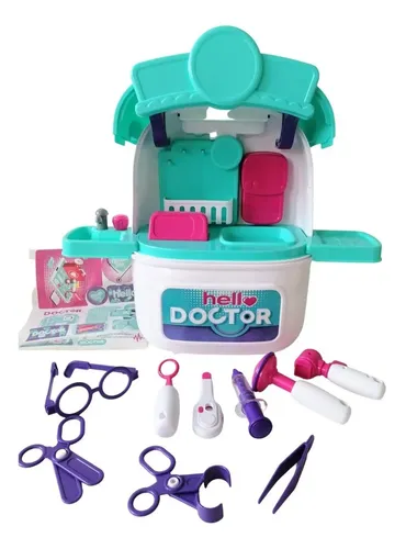 Kit Doctor Infantil 27 Piezas Maletín Médico Veterinario De Madera Para Niños | 27 Piezas Con Perro Que Anda Y Ladra | Juego De Doctora Interactivo | Regalo 3-6 Años