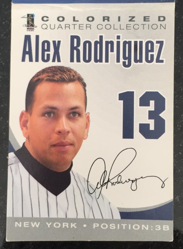 Moneda Beisbol De Grandes Ligas- Alex Rodriguez