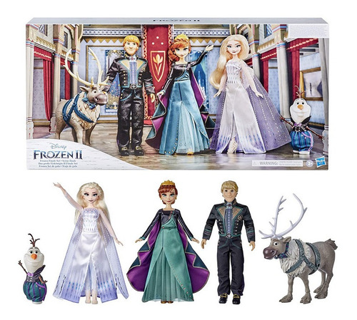 Disney Frozen 2 - Escena Final Empaque De 5 Muñecas