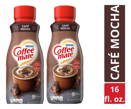 Pack 2 Cremas Para Café Mocha Coffe Mate 473ml Xchws P