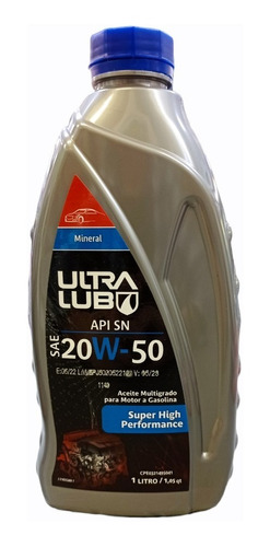 Ultralub 20w50 Mineral 1 Litro