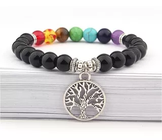 Pulsera De Los 7 Chakras Con Árbol De La Vida