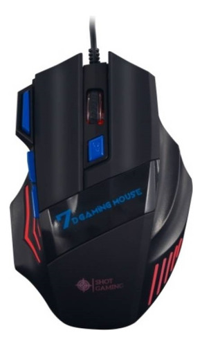 Mouse Gamer Usb Shot Gaming Pro Series Shot-gm10 3600dpi Rgb