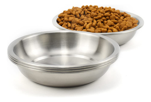 Biteking Cuencos De Acero Inoxidable Para Gatos, Plato De Co