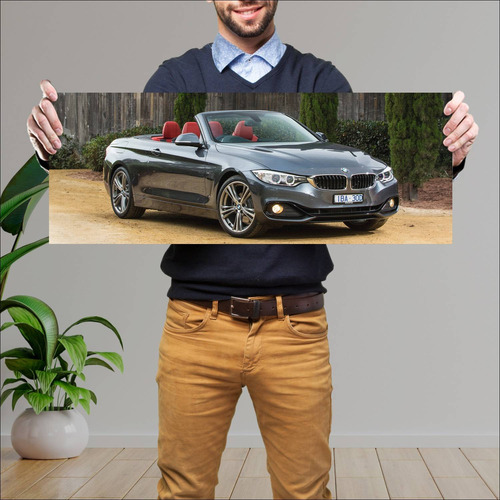 Cuadro 30x80cm Auto 2014 Bmw 4 Series Convertibl 143