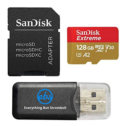 Sandisk Extreme V30 A2  Tarjeta De Memoria Microsd De 128 G