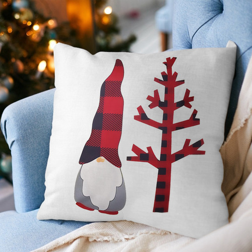Funda De Almohada Navideña Para Decoración, Muñeca Sin Rostr