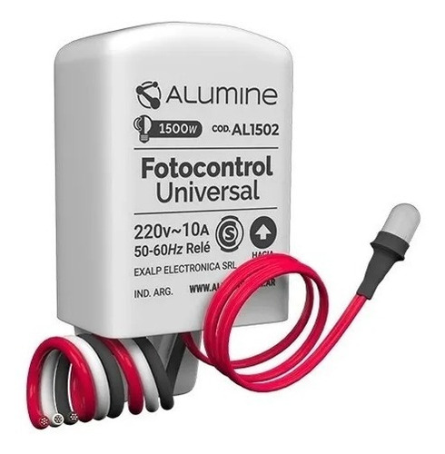 Fotocontrol X3 U. Universal 1500w 220v  3 Cables - Aluminé