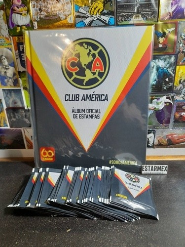 Álbum Pasta Dura Club América 2021 Más 50 Sobres Panini