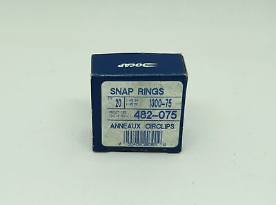 Docap 1300-75 Snap Ring 3/4  482-075 20-pack *open Box*  Aaj