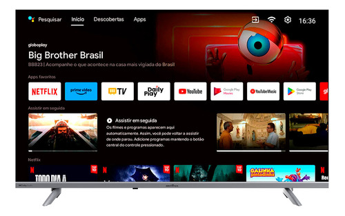 Smart Tv 43 Britânia Led Btv43e3aagssgblf Android Tv Dolby