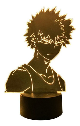 Anime Led Luz Mi Hero Academia Bakugo Para Dormitorio Decora