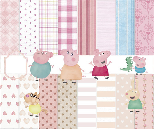 Kit Peppa Pig Cliparts Imágenes Png Y Papeles Digitales