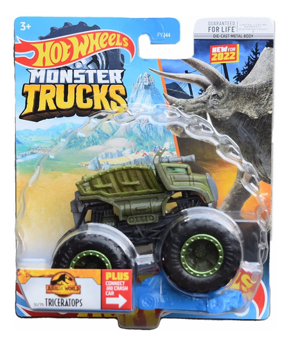 Hot Wheels Monster Trucks Triceratops - Plus Connect And