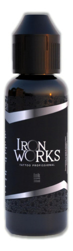 Unid 30 Ml Iron Works Tintas Todas As Cores Tattoo Tatuagem Cor Preto Linha