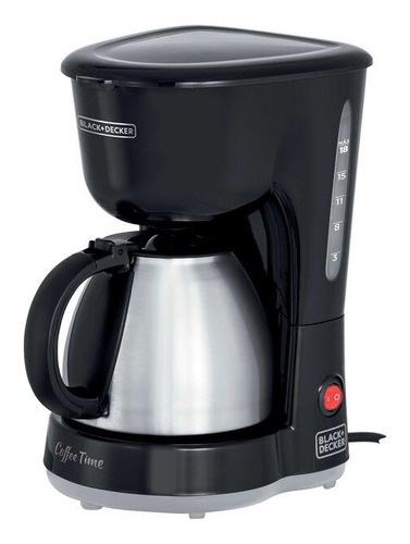 Cafeteira 15 Cafés Jarra Inox Cm15 600w Black&decker Cor Preto