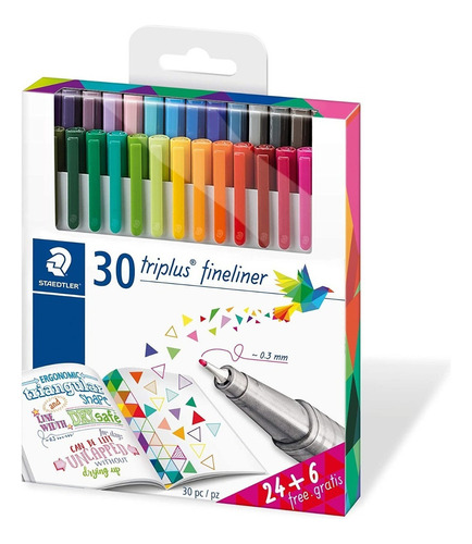 Rotuladores Staedtler Triplus® Fineliner 30 Colores