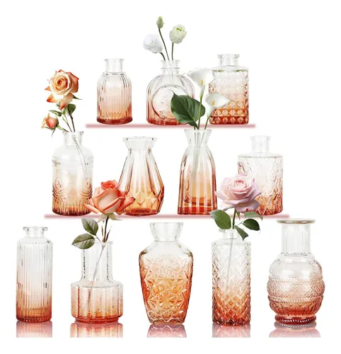 comprar Sawoake Mini Floreros, Juego De 12 Como Centros De Mesa De