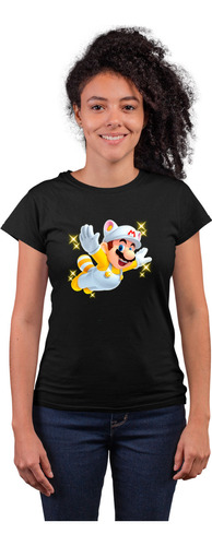 Blusa Playera Mario Volando Para Mujer 