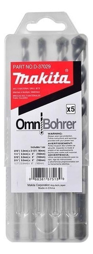 Juego De 5 Brocas Multiproposito Makita Taladro