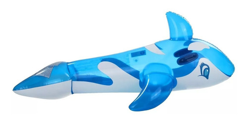 Imagen 2 de 8 de Ballena Inflable Transparente Flotador Pileta 145 X 80cm
