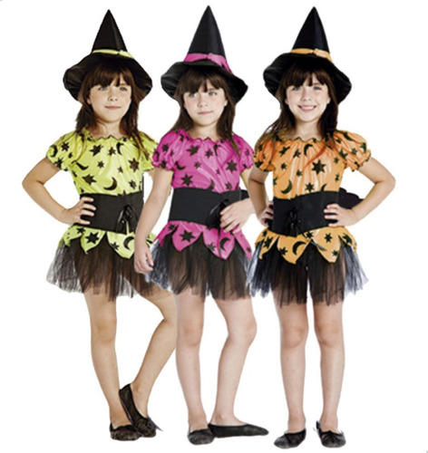 Disfraz Bruja Para Nena Con Sombrero Halloween Brujita Niña | MercadoLibre Disfraz Bruja Para Nena Con Sombrero Halloween Brujita Niña | MercadoLibre