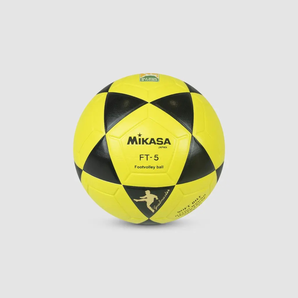Bola De Futevôlei Mikasa Ft-5 Amarelo/preto