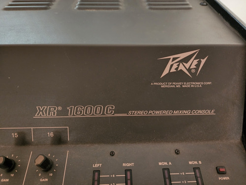 Consola Peavey Xr1600c 16 Canales