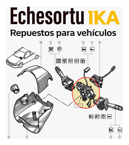 Soporte Conmutodor Renault Megane Orginal