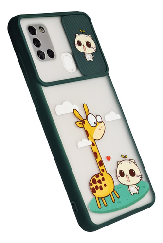 Funda Outlet Cover Cam Animal Diseño Para Samsung A21s