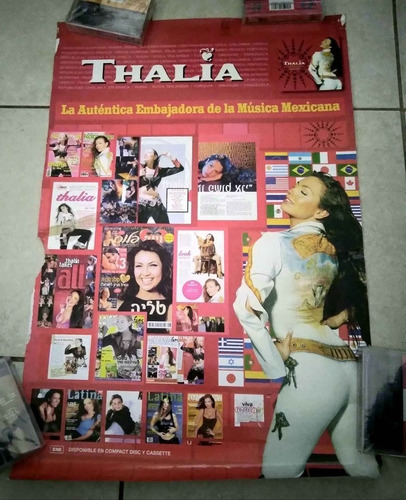 Thalia Con Banda Grandes Exitos Poster Promocional 