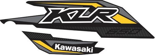 Imagen 1 de 7 de Kit Calcomanias/etiquetas Kawasaki Klr 650 Modelo Designpro