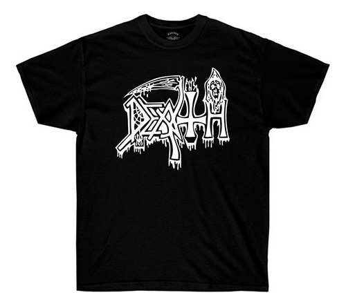 Remera Death - Classic Logo - White #1 - Death Metal