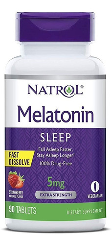 Melatonina 5mg Dormir Mejor Relajación Sueño Profundo 90 Tab