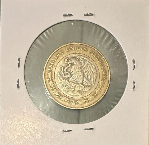 Moneda De 10 Pesos Calendario Azteca Año 2001 Nuevo Milenio (Usado)