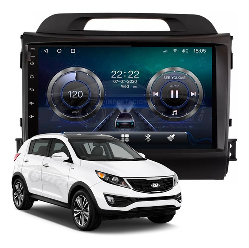 Auto Radio Android Kia Sportage 2010-2016 4gb + 32gb